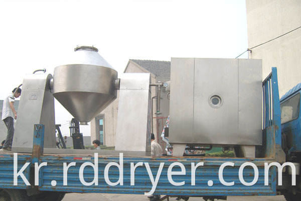 Steam Heated Double Cone Drying Machine with Overseas Commissioning